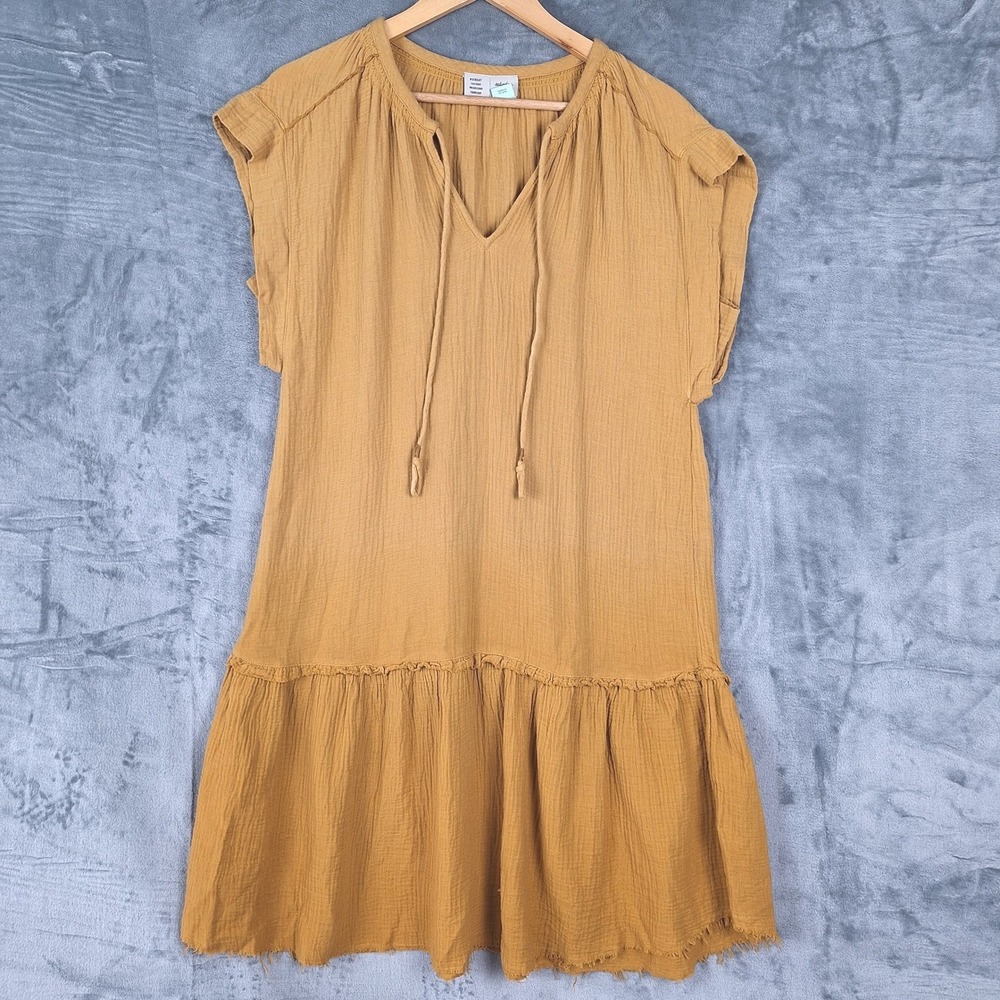 Anthropologie Dress Small Lydia Ombre Tunic Boho Tiered Gauze Hippie Lagenlook